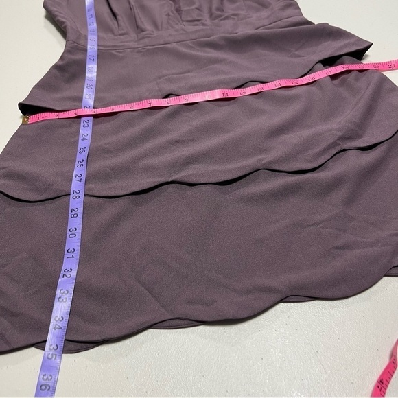 Urban Outfitters UO Coincidence & Chance Scalloped Peplum Mesh V Dress - Picture 8 of 8